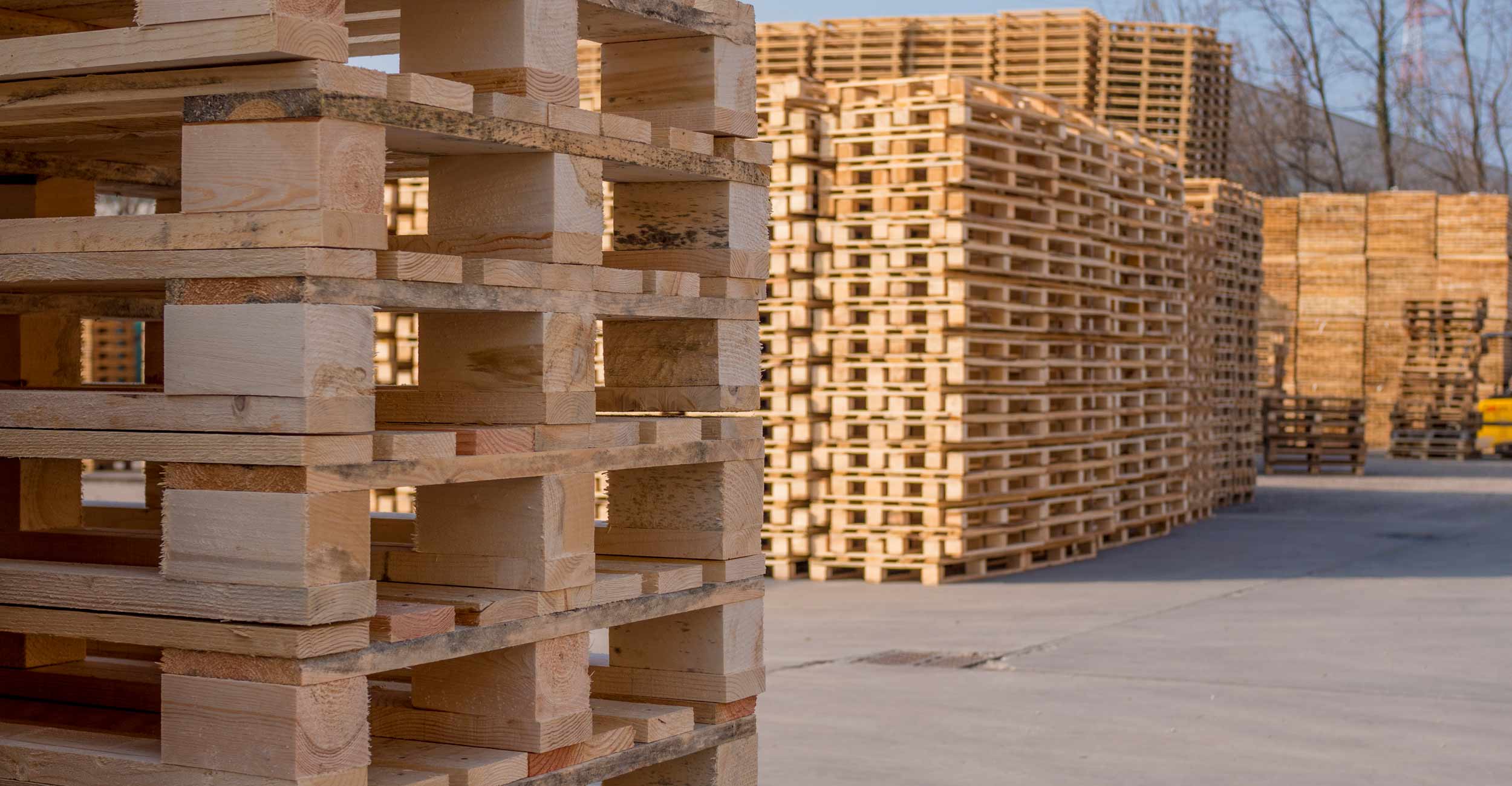 Una gamma completa di pallets in legno a due o quattro vie
